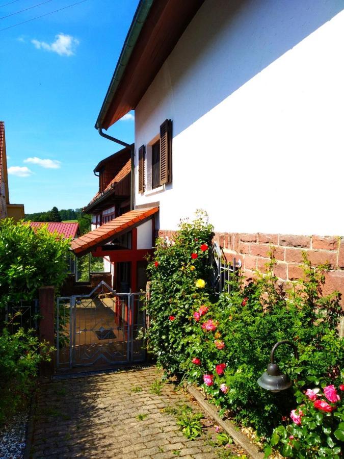 Ferienhaus Marré - mit Grill, Feuerstelle und Gartensauna Waldbrunn  Exterior foto