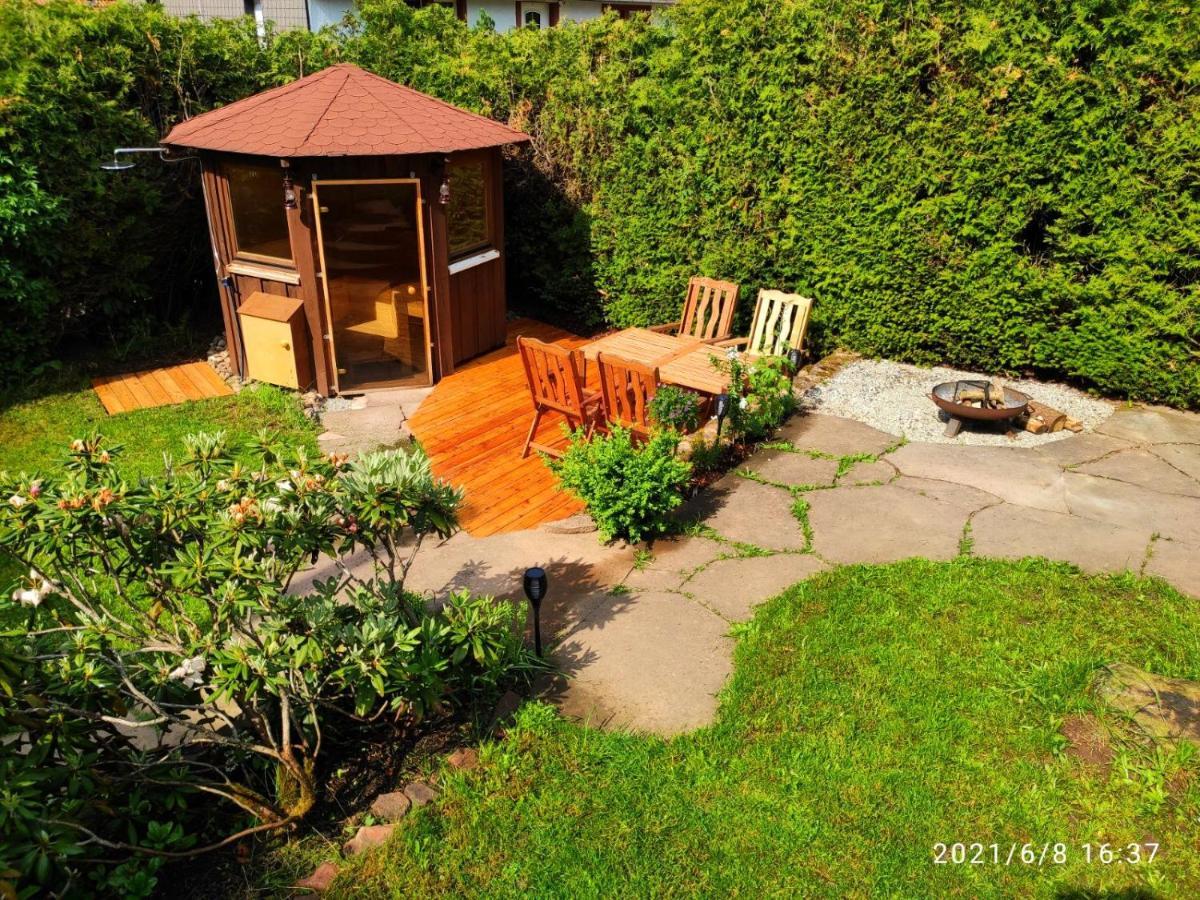 Ferienhaus Marré - mit Grill, Feuerstelle und Gartensauna Waldbrunn  Exterior foto